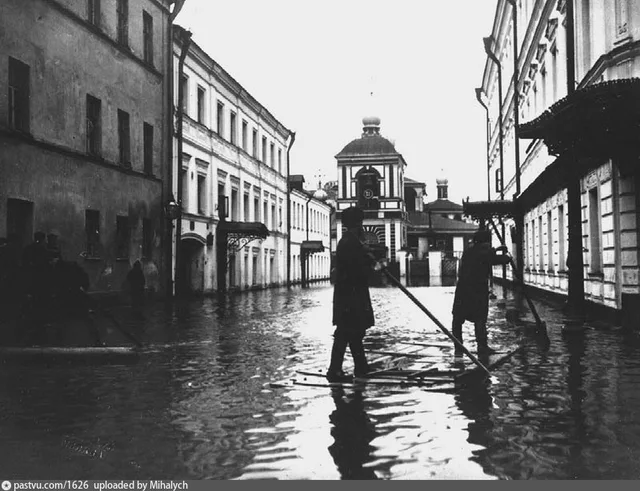 Наводнение 1908 г. Зарядье