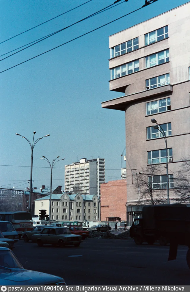Садовая-Спасская улица. Здание Наркомзема, вид на кварталы 981-982