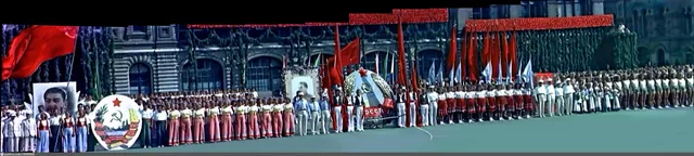 Построение физкультурников у ГУМа