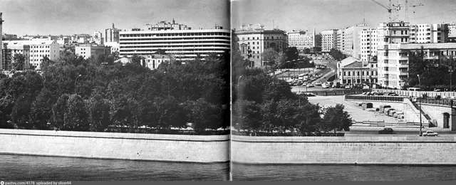 Большая Дорогомиловская улица.Вид с Москвы-реки.