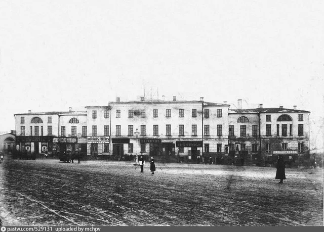 Дом Человеколюбивого общества ("Шиповская крепость") со стороны Лубянской площади