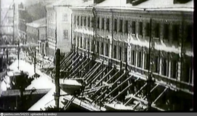 Остоженка. Строительство метро