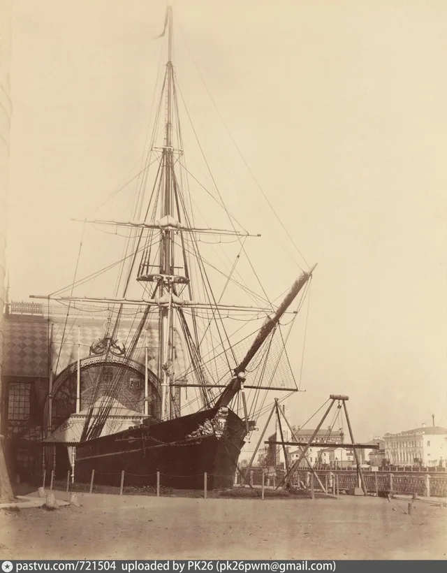 Морской отдел. Нос купеческого корабля. Политехническая выставка 1872 г