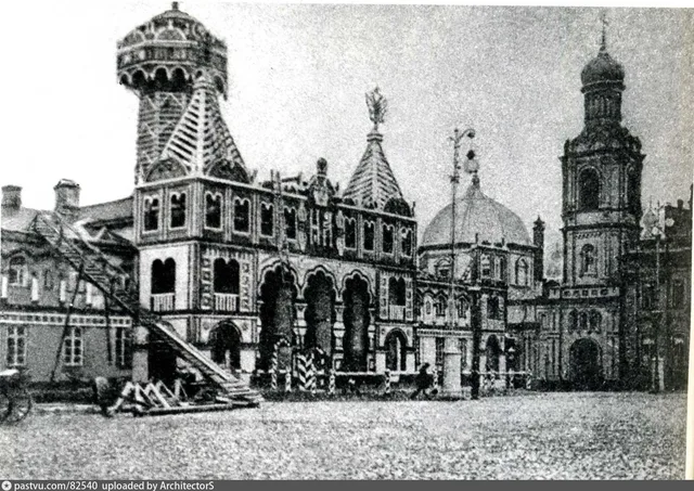 Коронация 1896 года. Декорация гауптвахты напротив дома генерал-губернатора